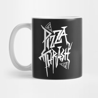 PIZZA THRASH METAL meme design without doodles Mug